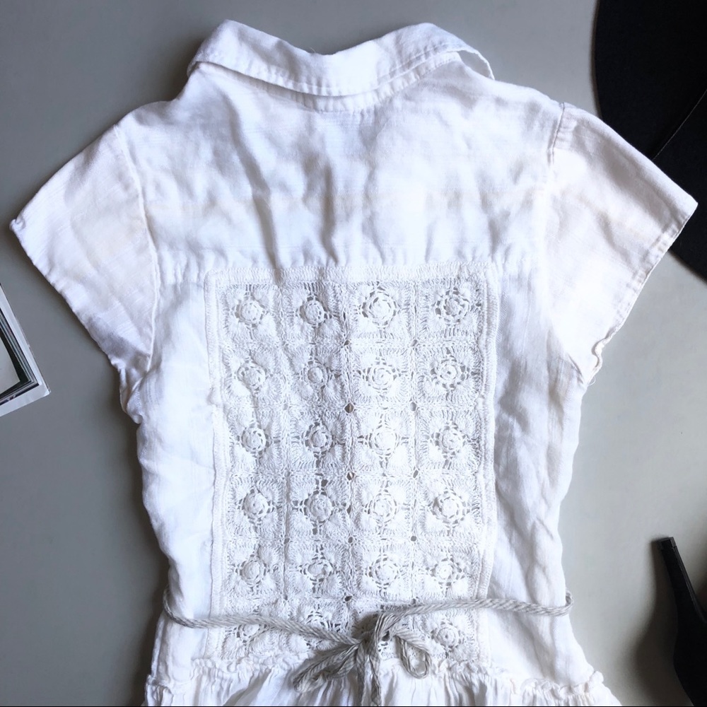 Free People Crochet Button Up Shirt - Picture 3 of 4